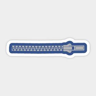 Silver Awesome And Unique Zipper Sticker